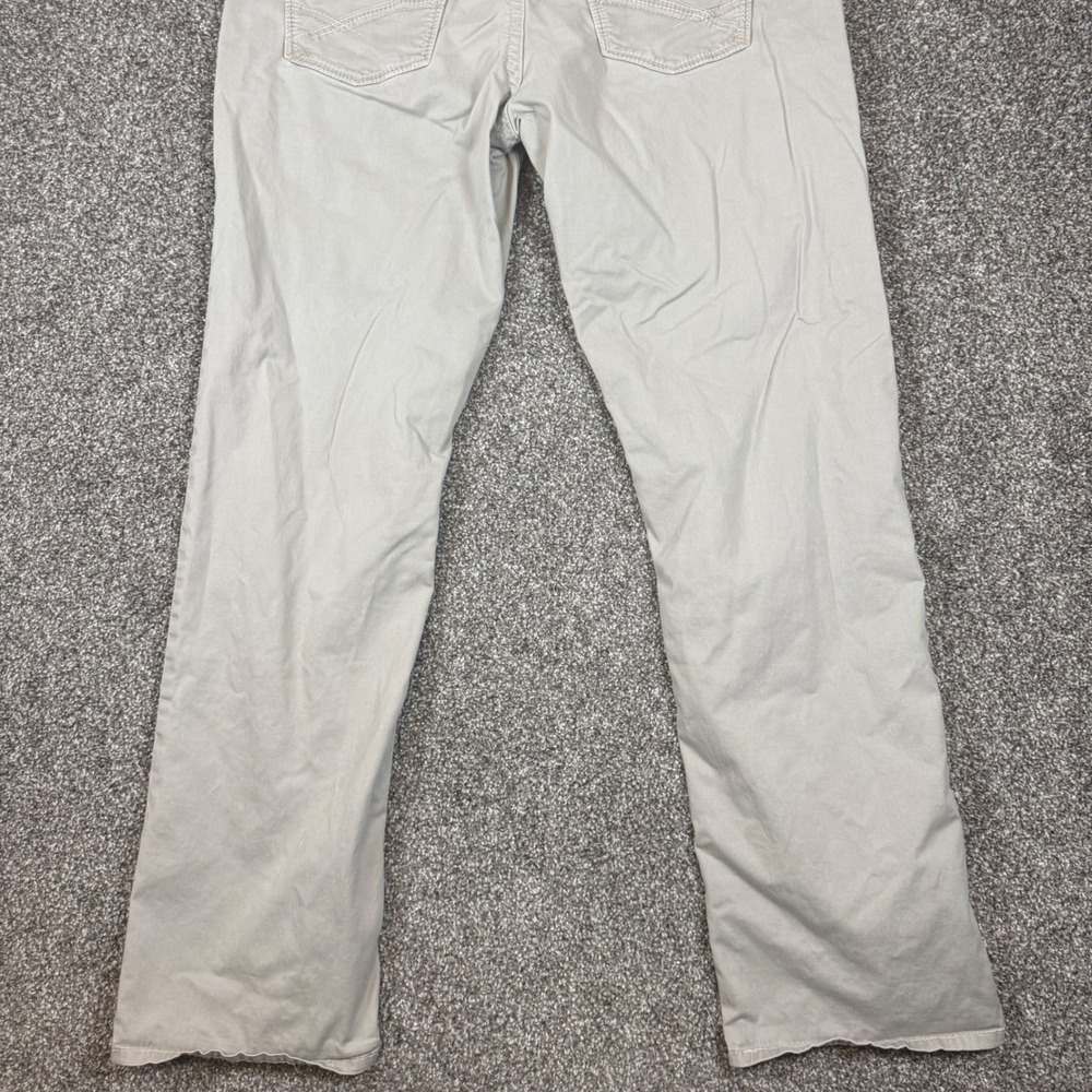 BKE Casuals Tyler Straight Leg Khaki Pants Mens 38L Tan Chino Stretch Cotton - Picture 8 of 8